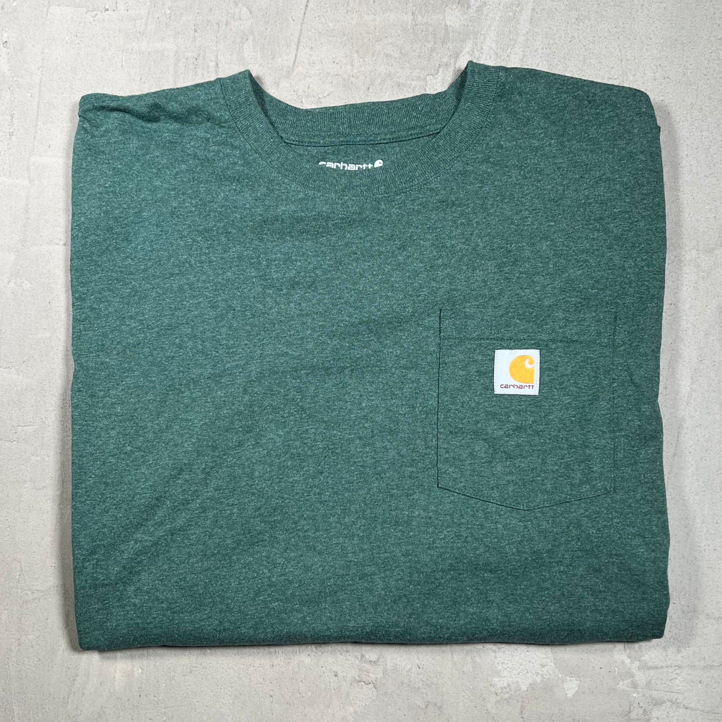 Carhartt Green Longsleeve Pocket Size Large USED v19978