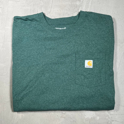 Carhartt Green Longsleeve Pocket Size Large USED v19978