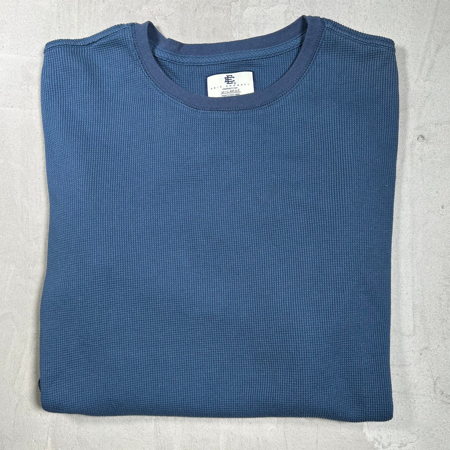 Eric Emanuel Blue Longsleeve Thermal Size XL USED x18266