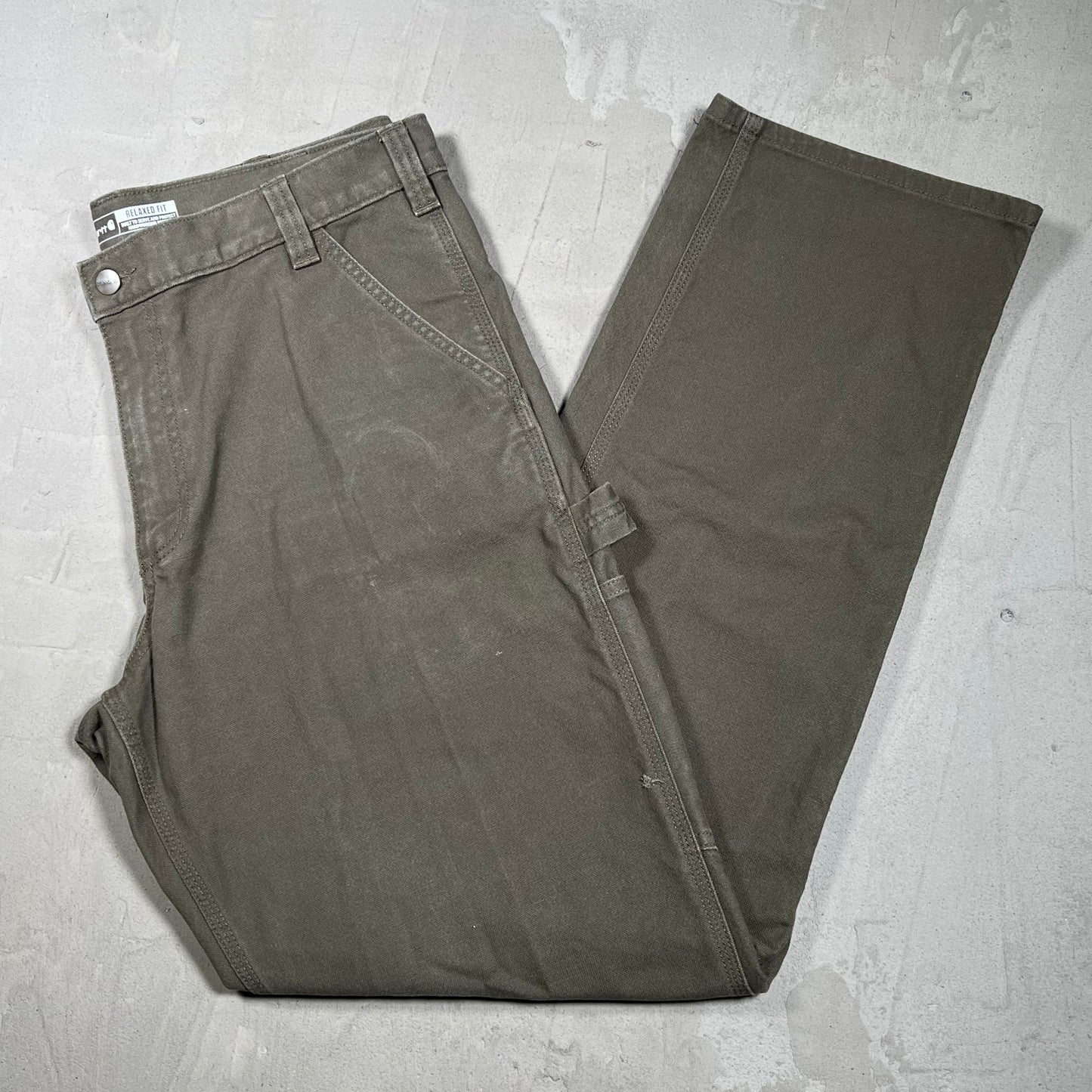 Carhartt Workwear Brown Pants Size 36x34 USED v19979