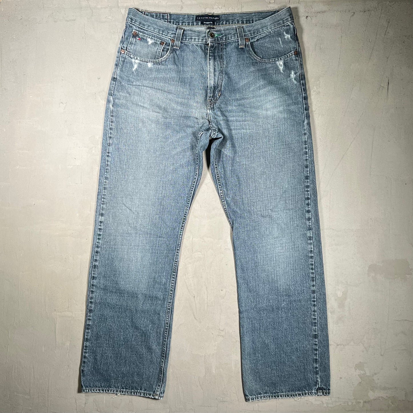 Y2K Tommy Hilfiger Blue Jeans Size 36 USED v19936