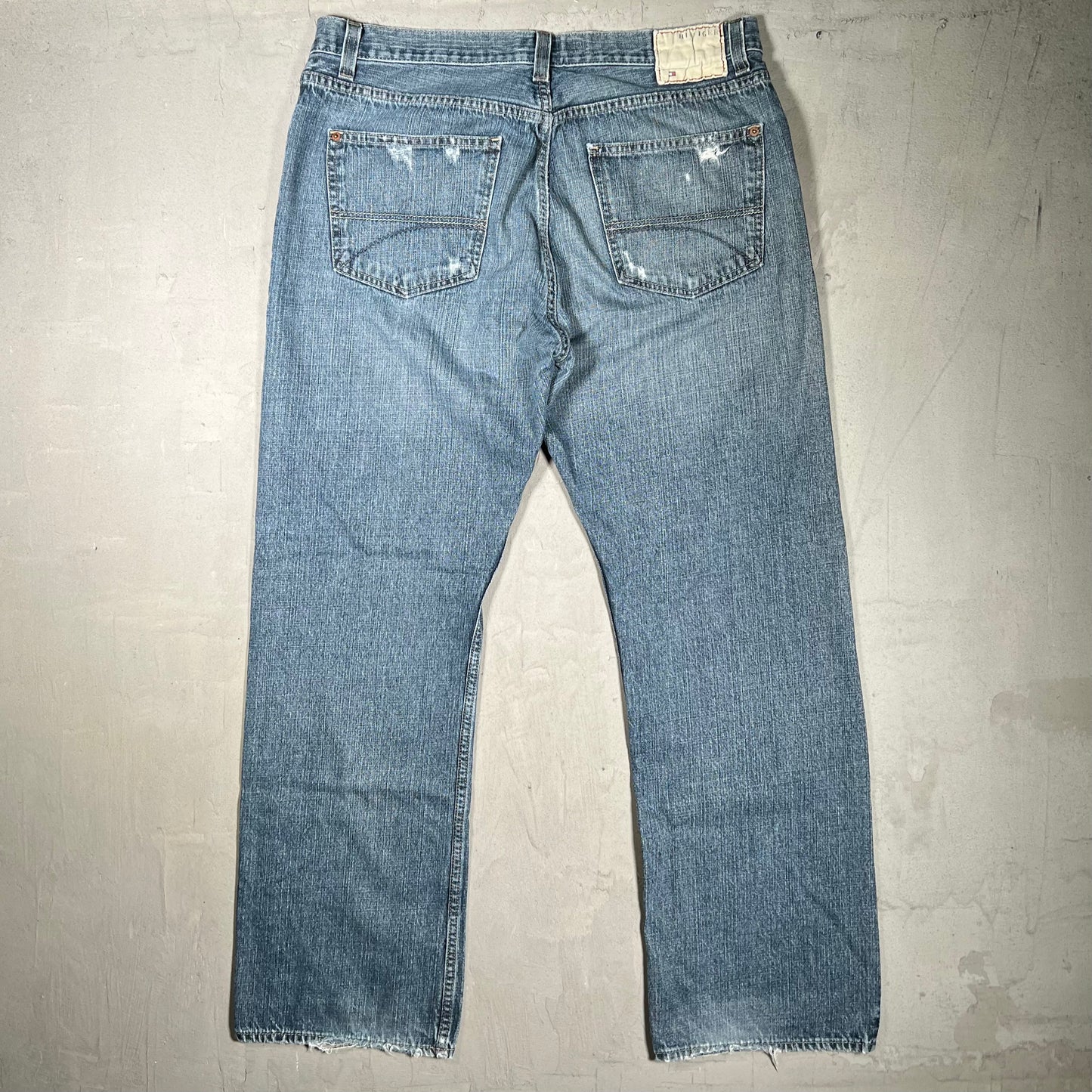 Y2K Tommy Hilfiger Blue Jeans Size 36 USED v19936
