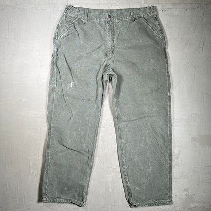 Y2K Carhartt Olive Green Carpenter Pants Size 42 USED v19938