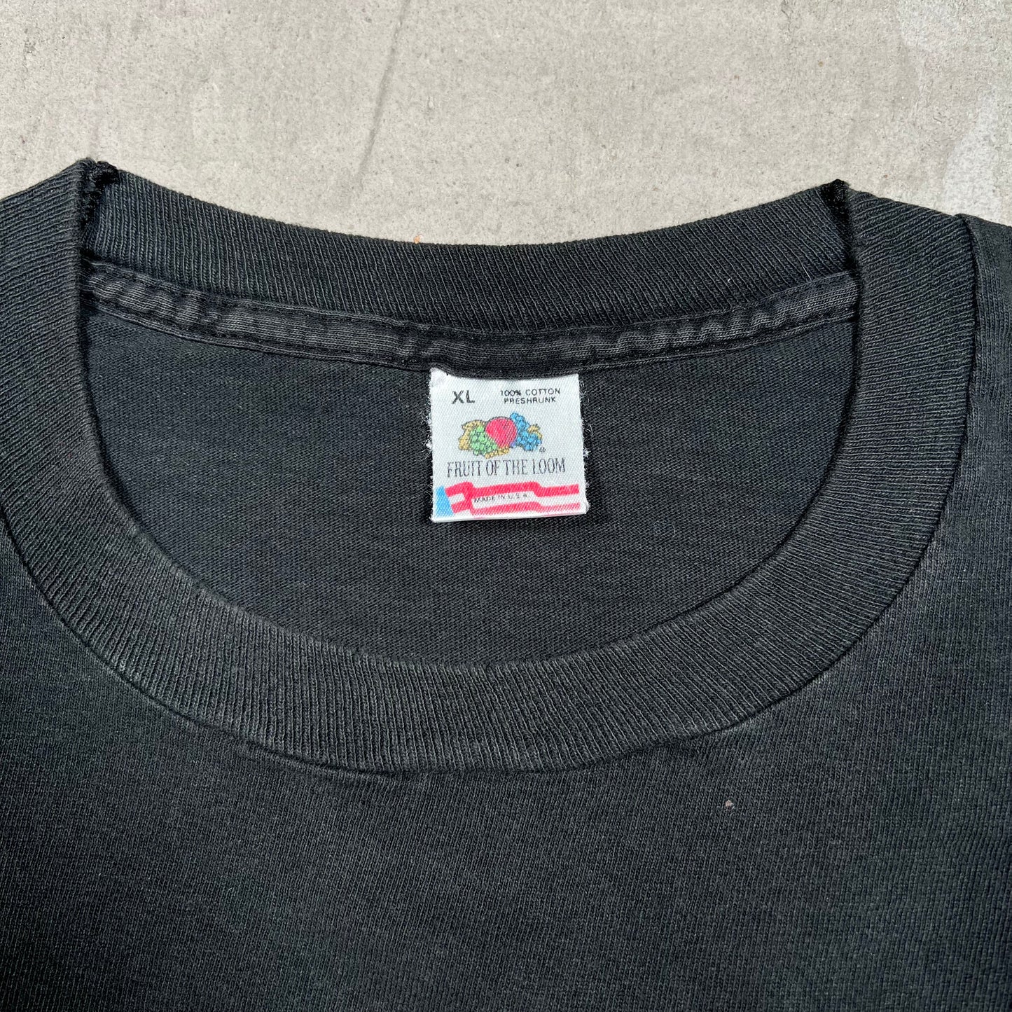1990 Marvel Wolverine Cartoon Black Tee Size XL USED v19970