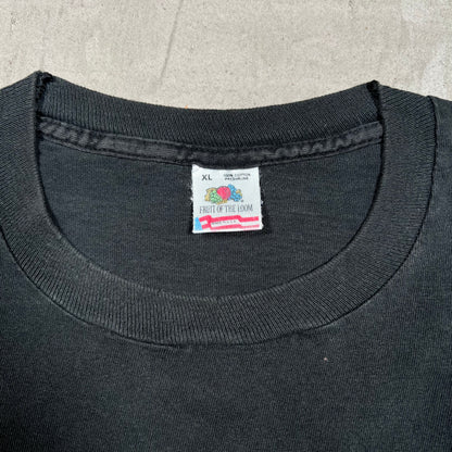 1990 Marvel Wolverine Cartoon Black Tee Size XL USED v19970