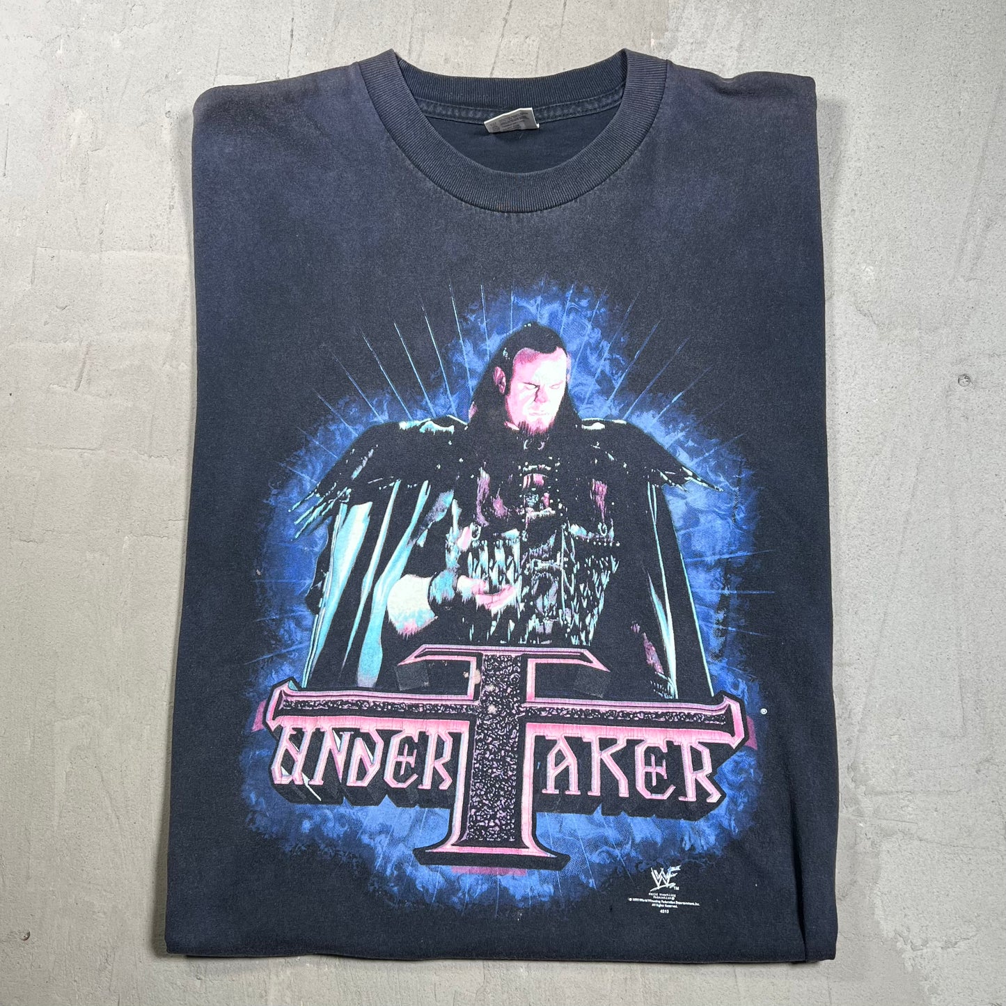 1999 Undertaker "Preacher of Darkness" Black Tee Size Large USED v19964