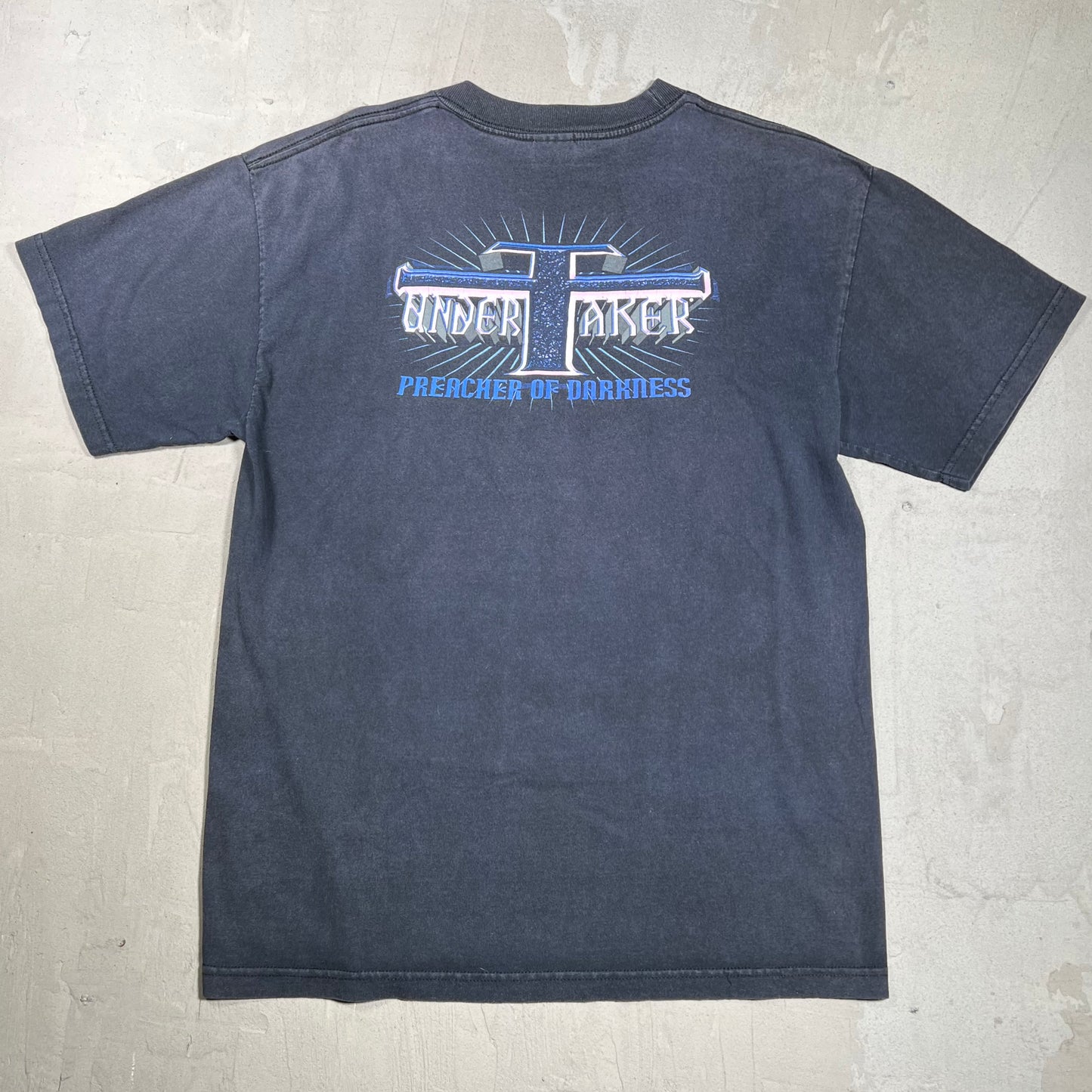 1999 Undertaker "Preacher of Darkness" Black Tee Size Large USED v19964