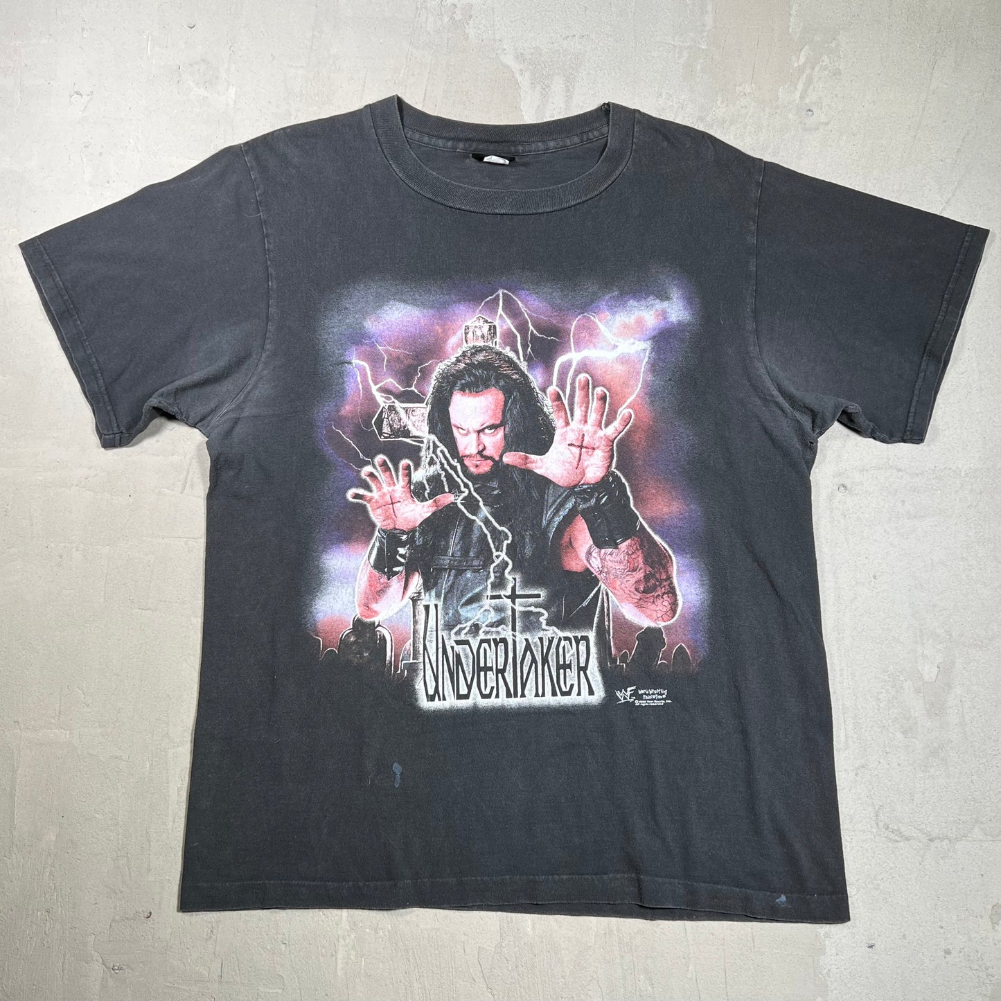 1998 Undertaker Cross Palms Black Tee Size Large USED v19965