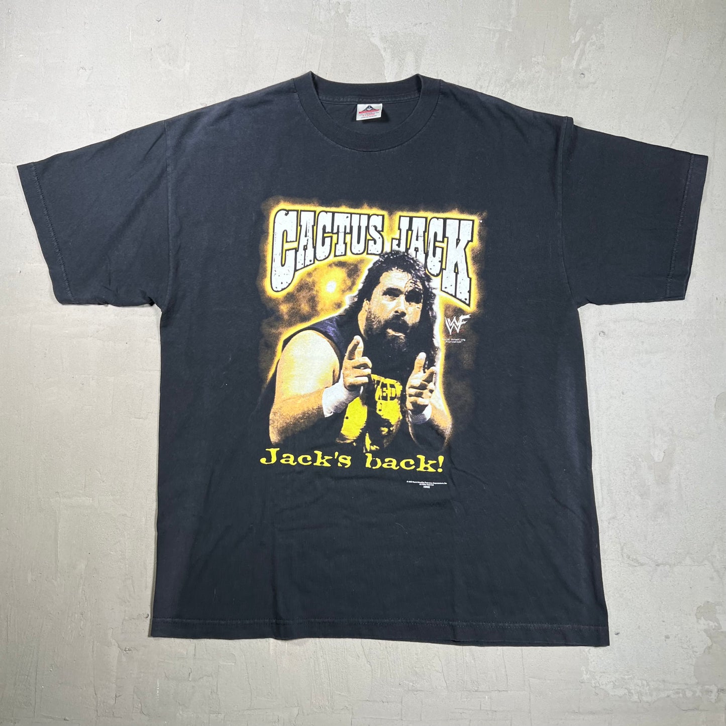 2000 Cactus Jack "Jack's Back" Black Tee Size XL USED v19967