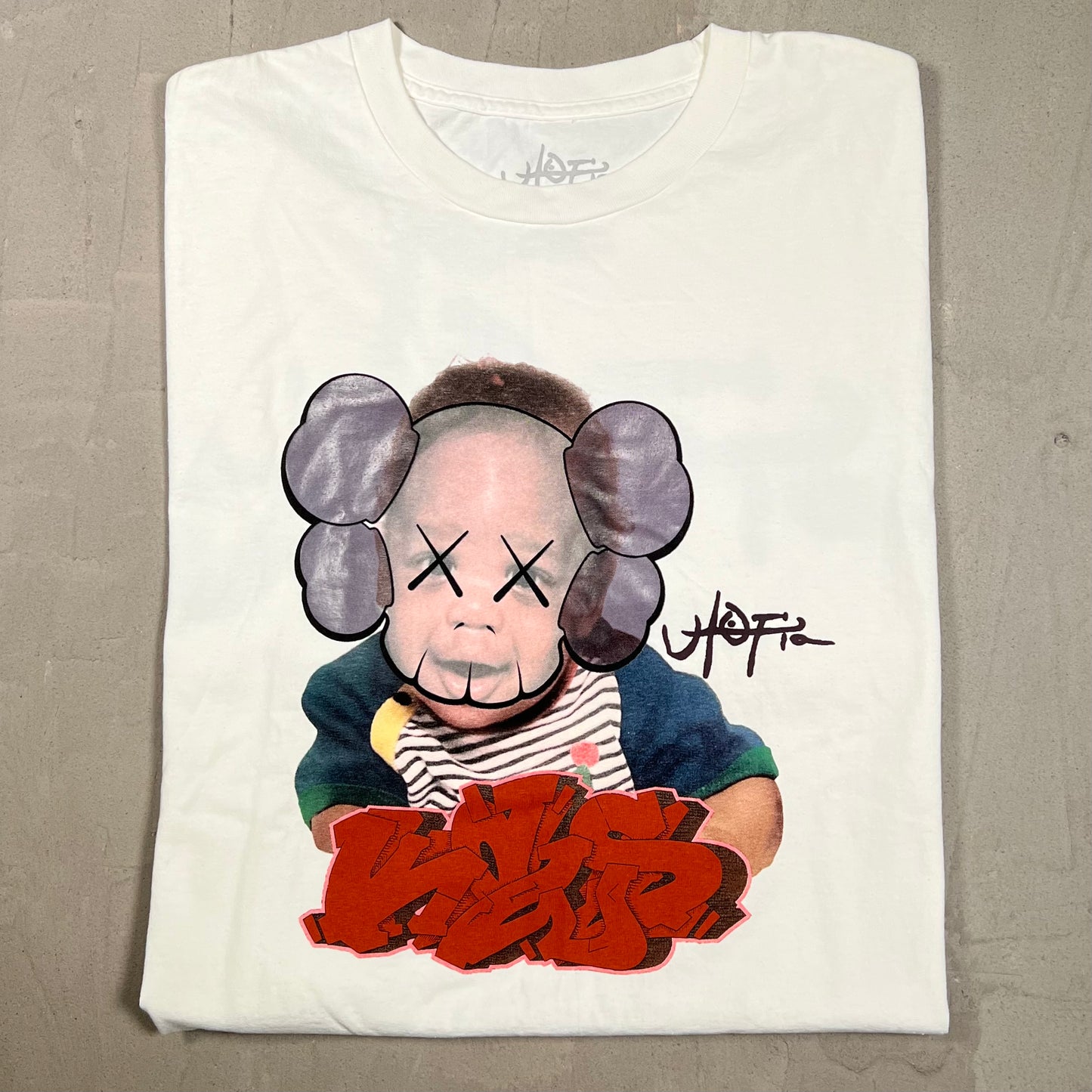 Travis Scott Kaws Utopia Tee White Size XL USED x18254