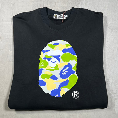 Bape Ape Head New Jersey Black Crewneck Size Medium NEW x18241