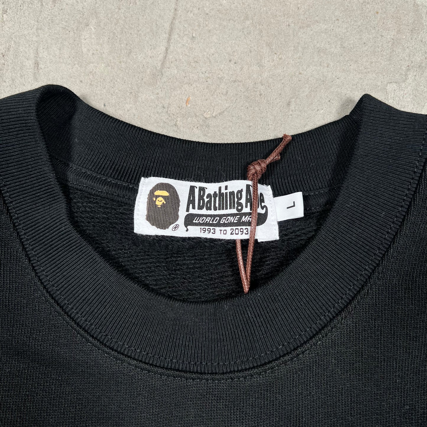 Bape Ape Head New Jersey Black Crewneck Size Medium NEW x18241