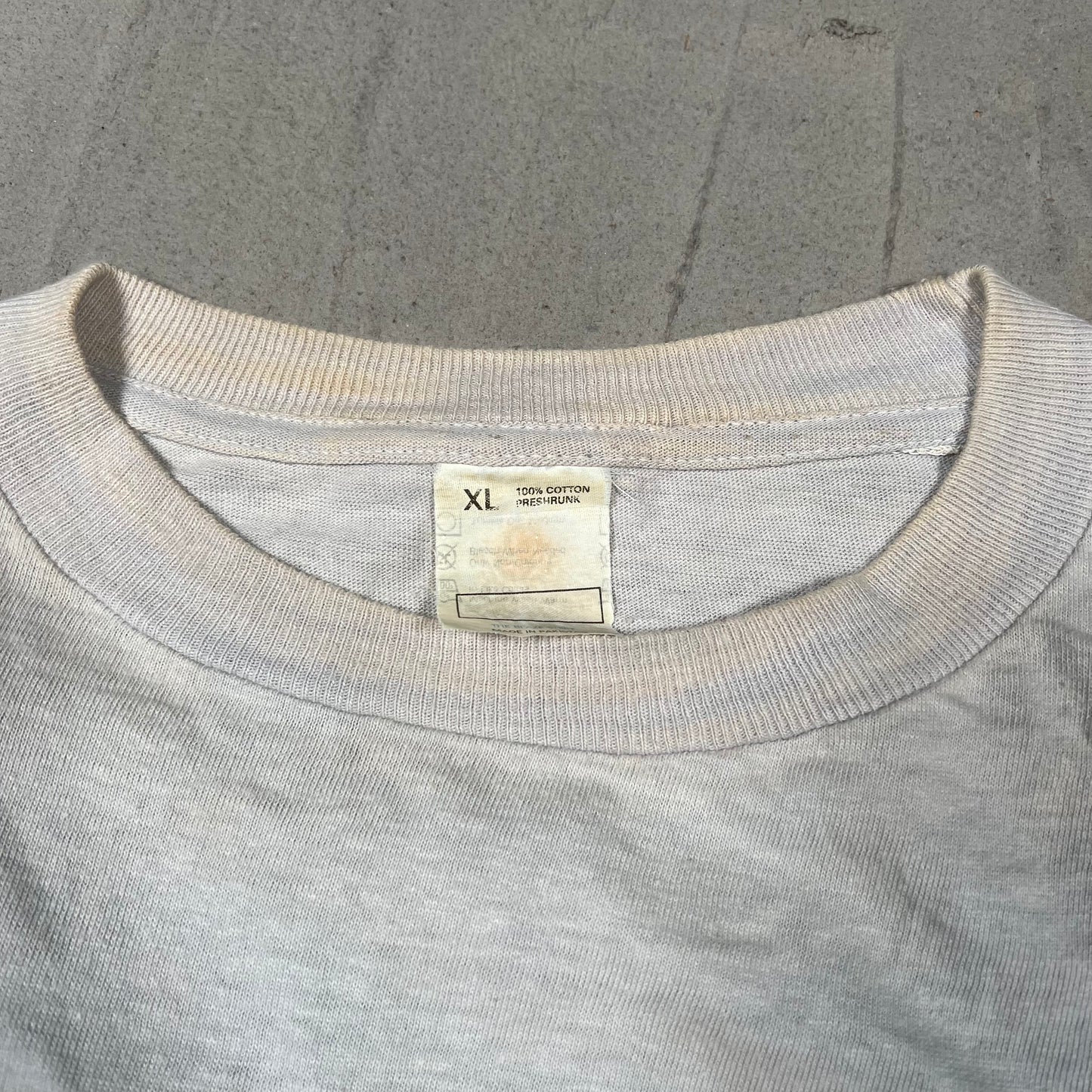 1990s I Get Paid To Do Wild Things Grey Tee Size XL USED v19846