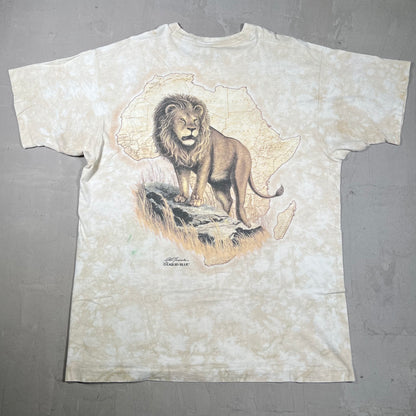 1994 Liquid Blue Double Sided Lion Tee Size XL USED v14434
