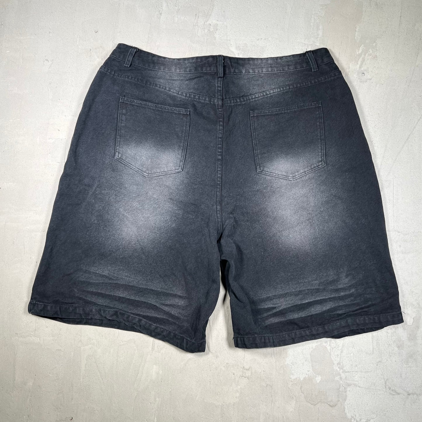 Vale 1980s Patchwork Denim Jean Short Jhorts Size 36 NEW x18235