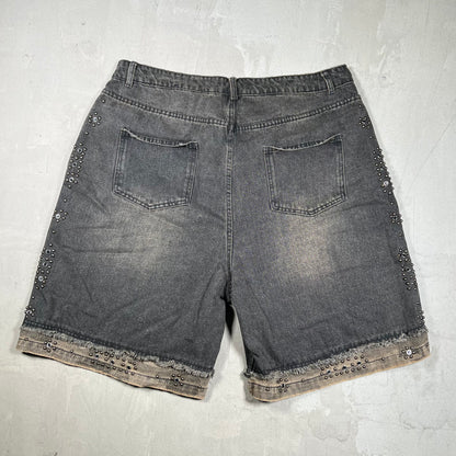 Vale Rainstorm Dirty Denim Jean Short Jhorts Size 34 NEW x18234