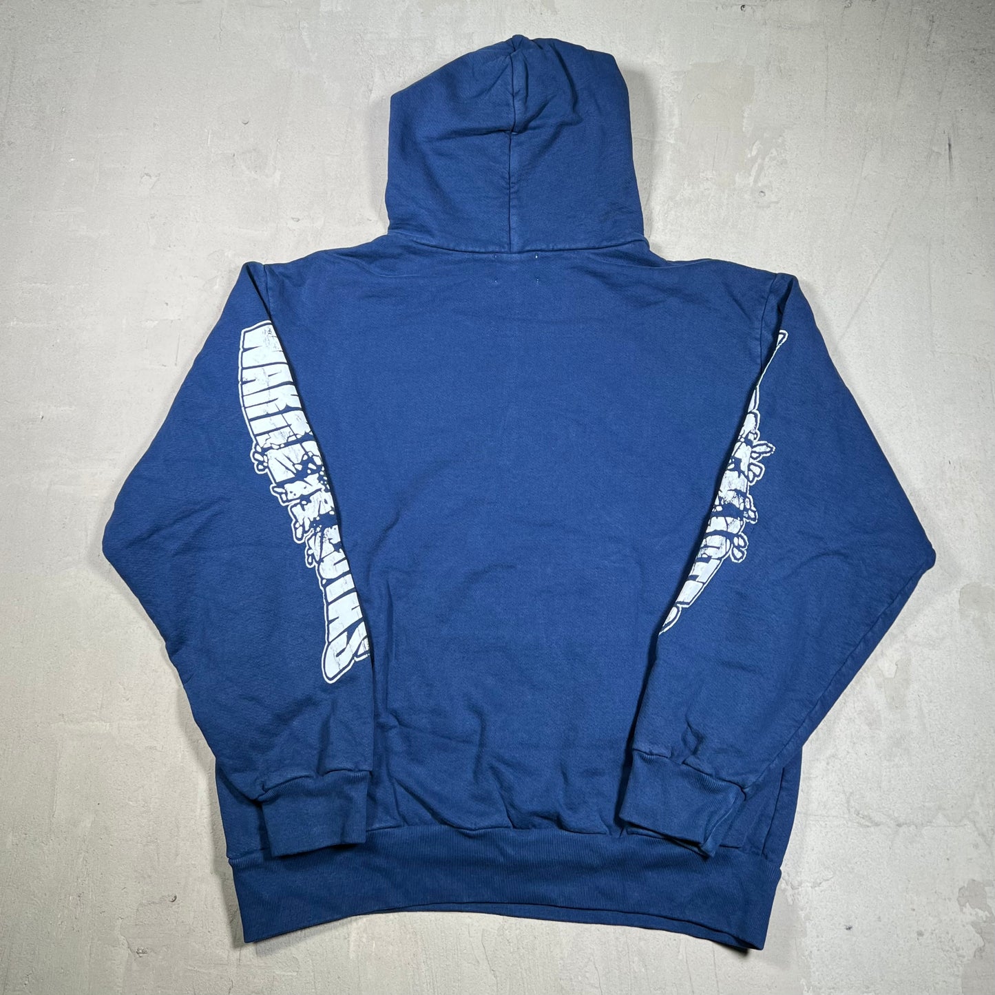 Warren Lotas Fiery Glare Navy Blue Hoodie Size Large USED x18205