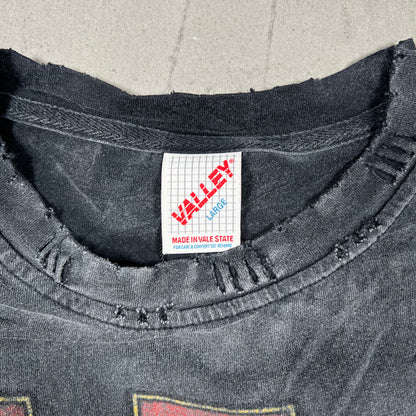 Vale Roaring Rottweiler Washed Black Tee Size Large NEW x18233
