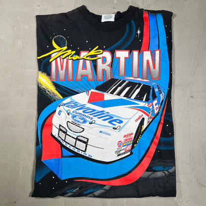 1996 Mark Martin Valvoline AOP Nascar Racing Tee Size Large USED v19993