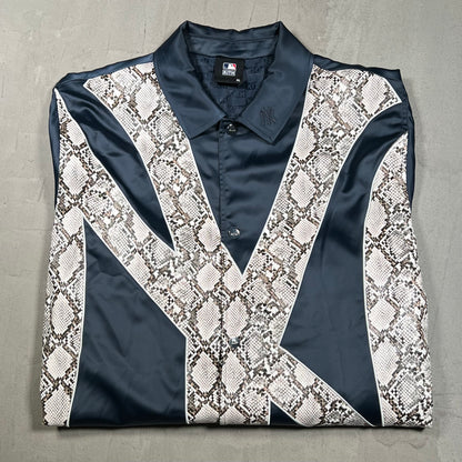 Kith Yankees For Major Leagure Baseball New York Navy Coach Jacket Size XL USED x18292