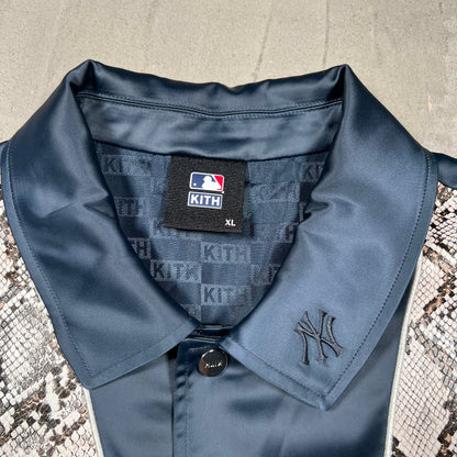 Kith Yankees For Major Leagure Baseball New York Navy Coach Jacket Size XL USED x18292
