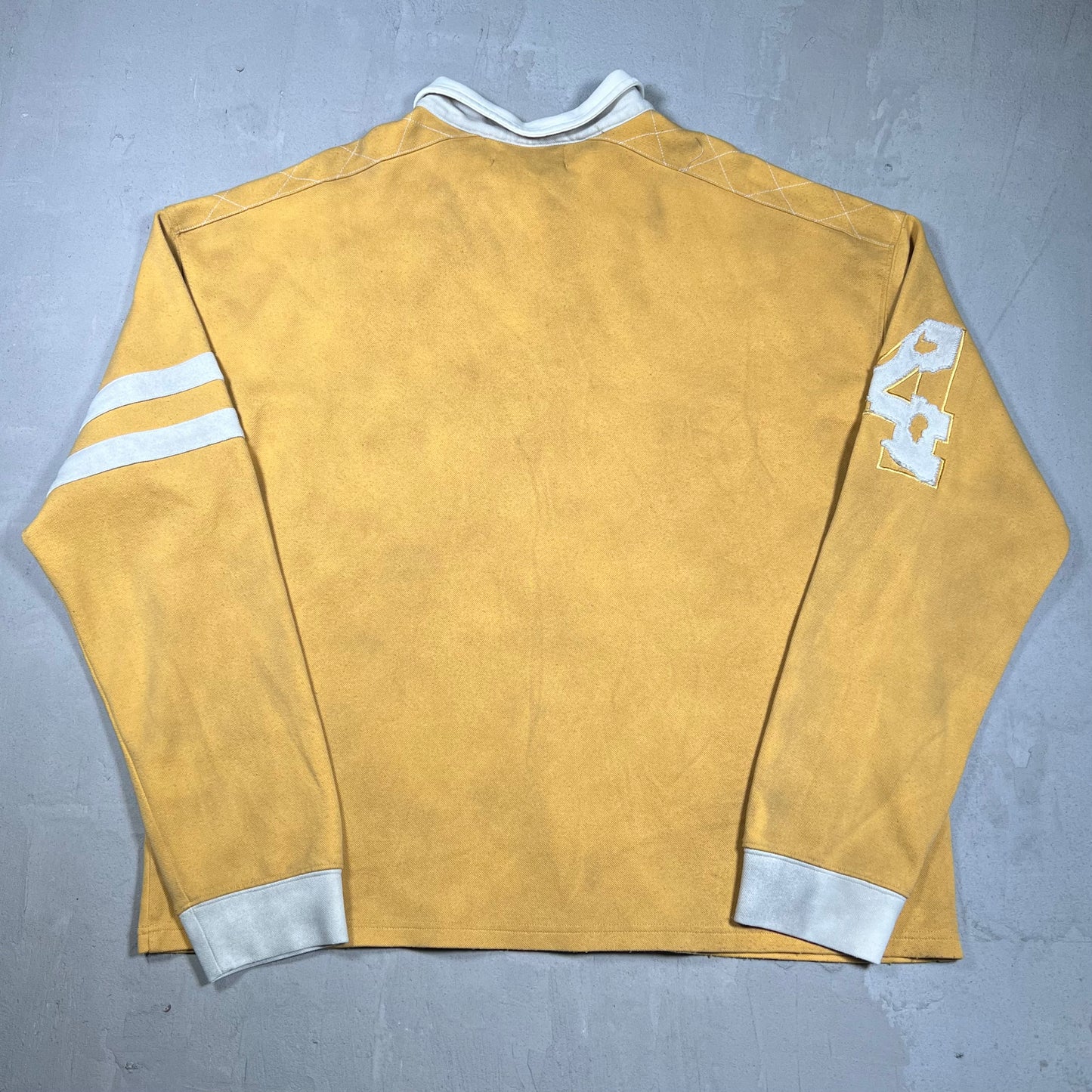 Vale Dreams Mustard Rugby Longsleeve Polo Size XXL NEW x18293
