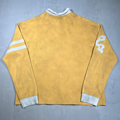 Vale Dreams Mustard Rugby Longsleeve Polo Size XXL NEW x18293