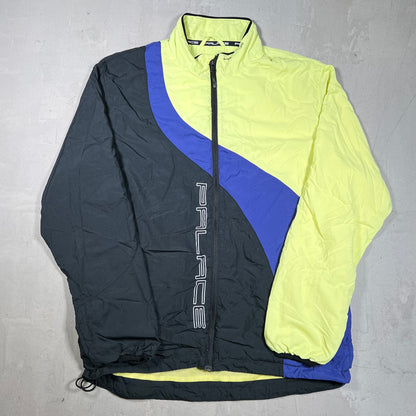Palace Wave Runner Lightweight Black/Blue Shell Jacket Size Large USED x18307