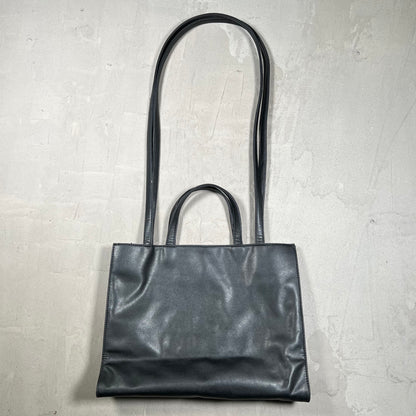 Telfar Medium Black Shopping Bag USED x18302