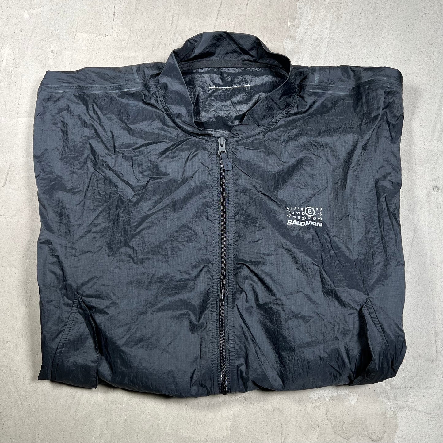 Maison Margiela MM6 Salomon Black Lightweight Zip Up Jacket Size Medium USED x18296