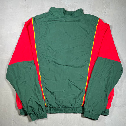Nike Green/Red Track Zip Up Light Jacket Size XXL USED v19980