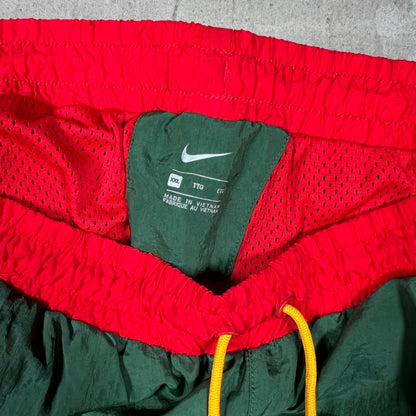 Nike Green/Red Track Zip Up Light Sweatpants Size XXL USED v19981