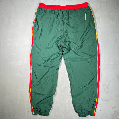 Nike Green/Red Track Zip Up Light Sweatpants Size XXL USED v19981