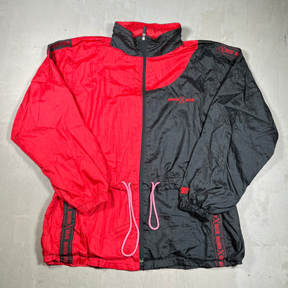 1990s Malcom X Red/Black Tracksuit Size XL USED v19986