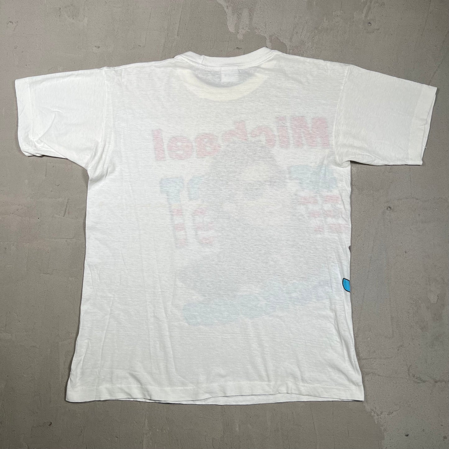 1990s Michael Jackson Best Bootleg White Tee Size Medium USED v20018