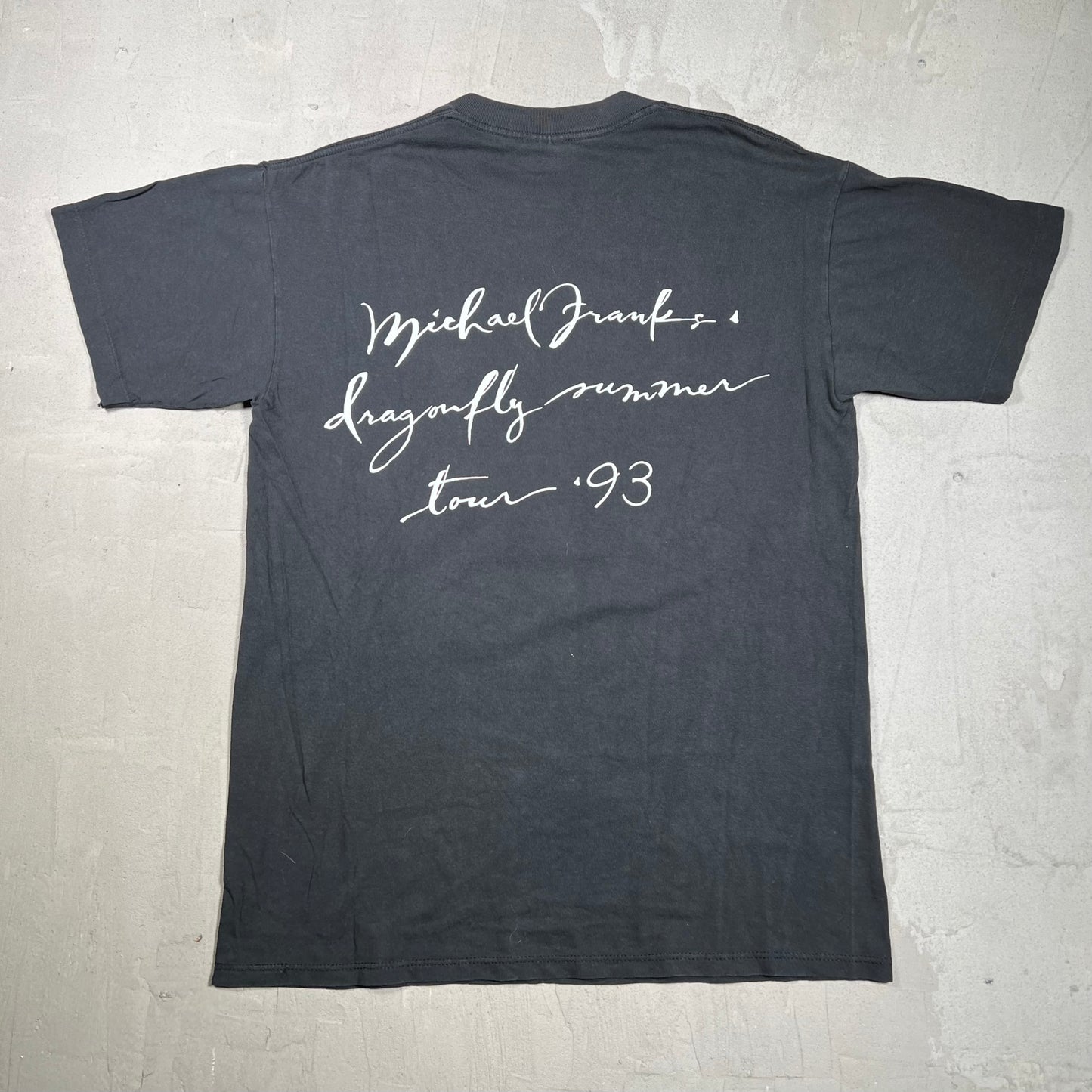 1993 Michael Frank Dragonfly Summer Black Tee Size Large USED v20001