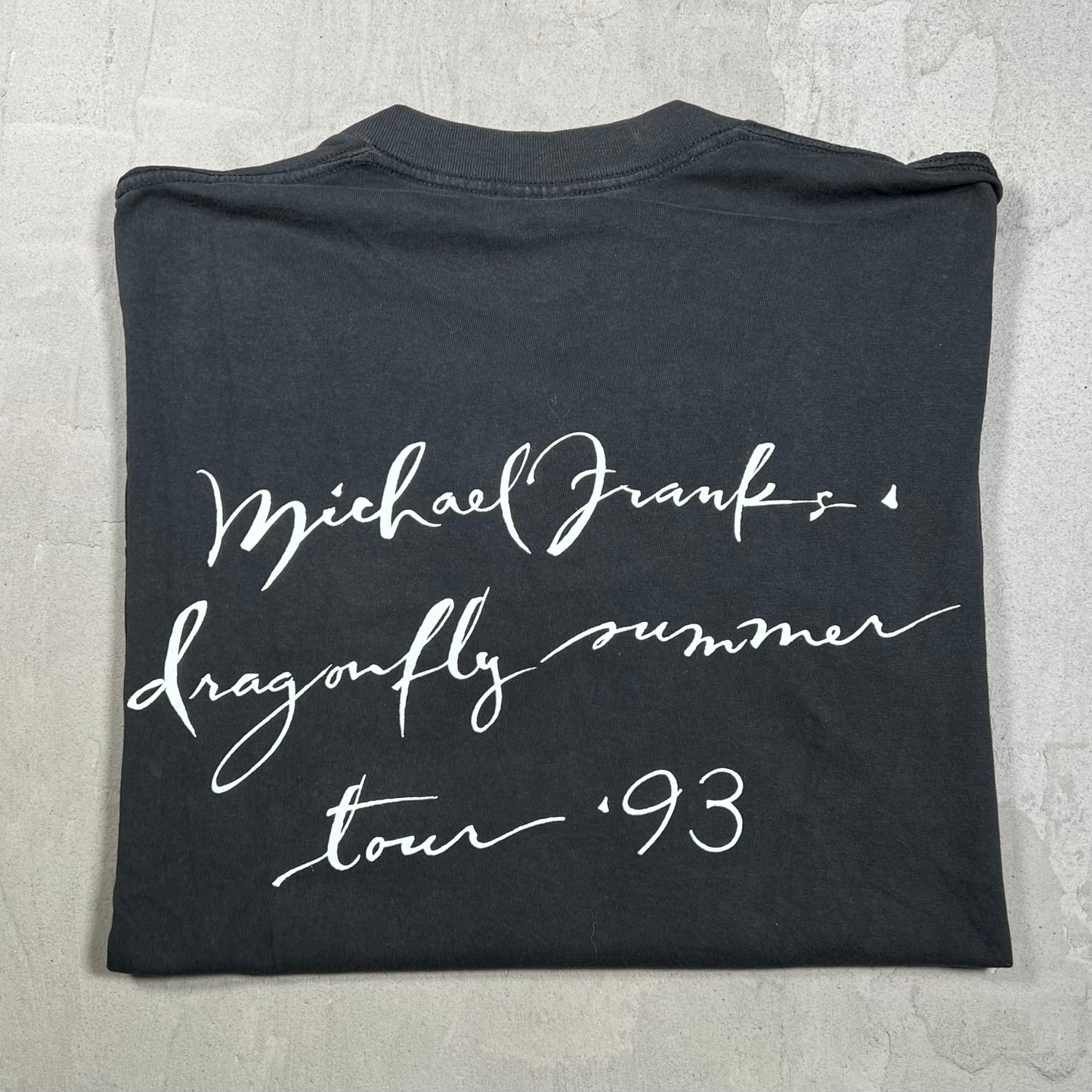 1993 Michael Frank Dragonfly Summer Black Tee Size Large USED v20001