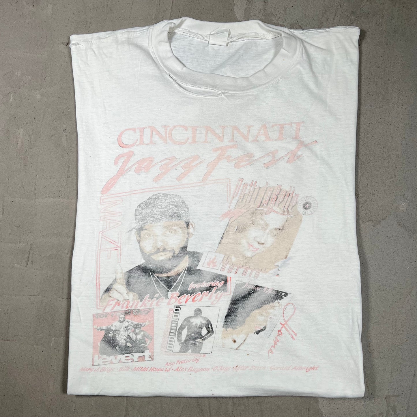 1990s Cincinatti Jazz Festival White Tee Size XL USED v19996