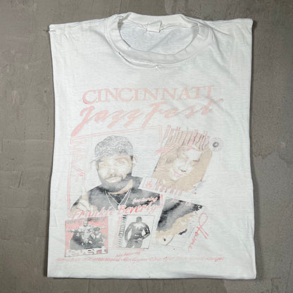 1990s Cincinatti Jazz Festival White Tee Size XL USED v19996