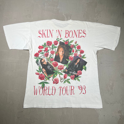 1993 Guns n Roses "Rosebush" White Tee Size XL USED v19997