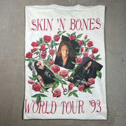 1993 Guns n Roses "Rosebush" White Tee Size XL USED v19997