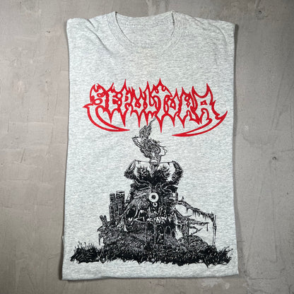 1990s Sepultura Brazilian Heavy Metal Grey Tour Tee Size XL USED v20022