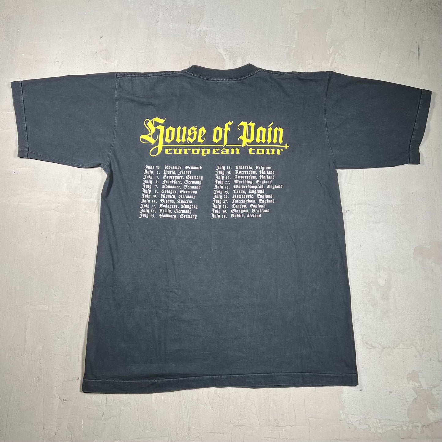 1994 House of Pain "Same As It Ever Was" Black Tour Tee SIze XL USED v20025