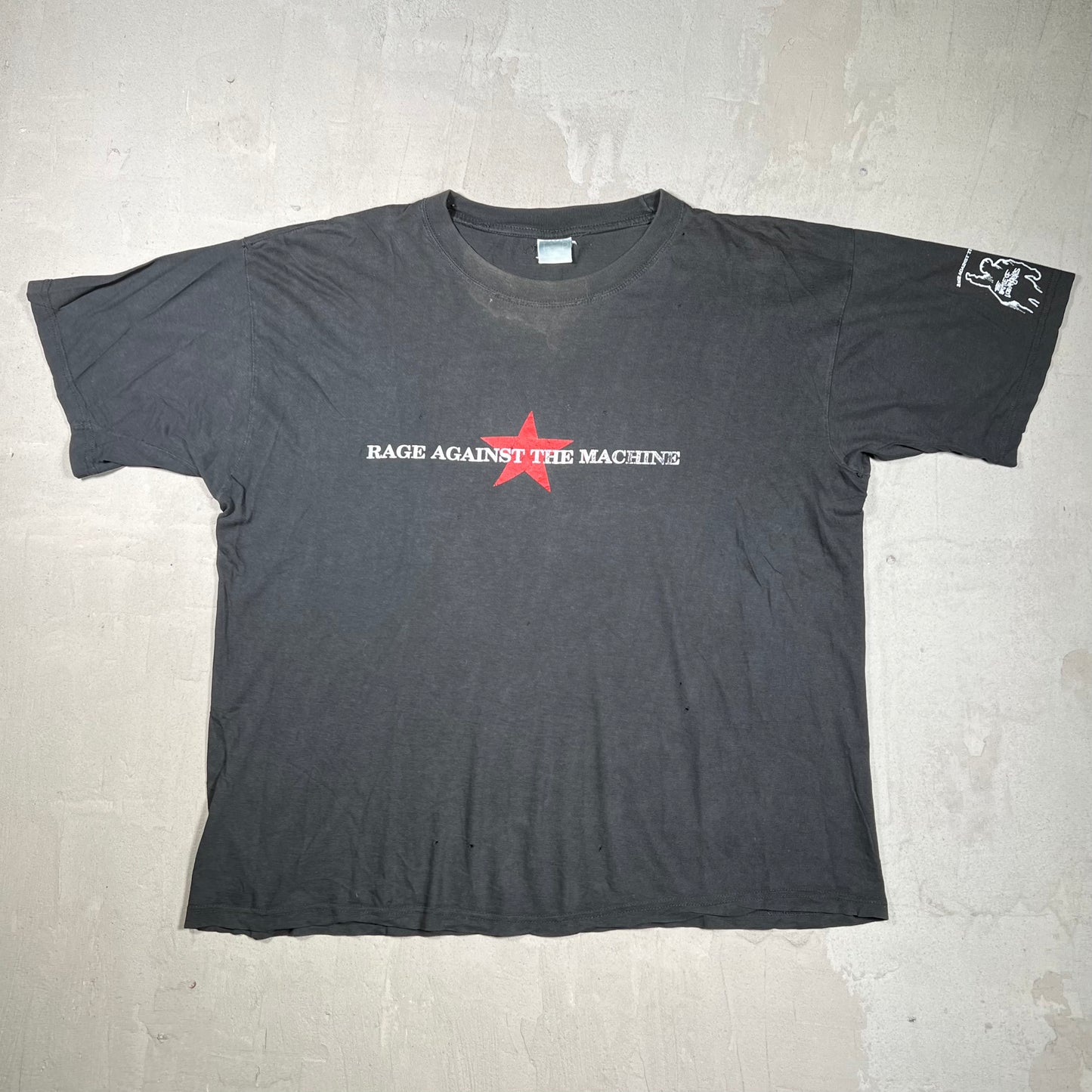 1999 Rage Against the Machine Battle of LA Black Tee Size XL USED v20003
