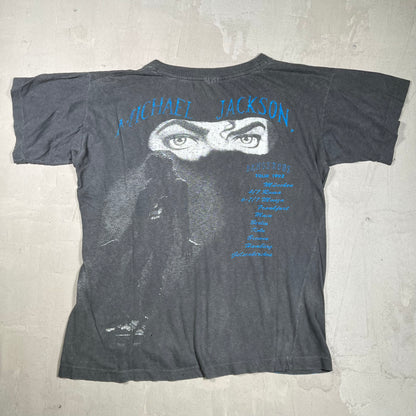 1992 Michael Jackson Dangerous Black Tour Tee Size Small USED v19999