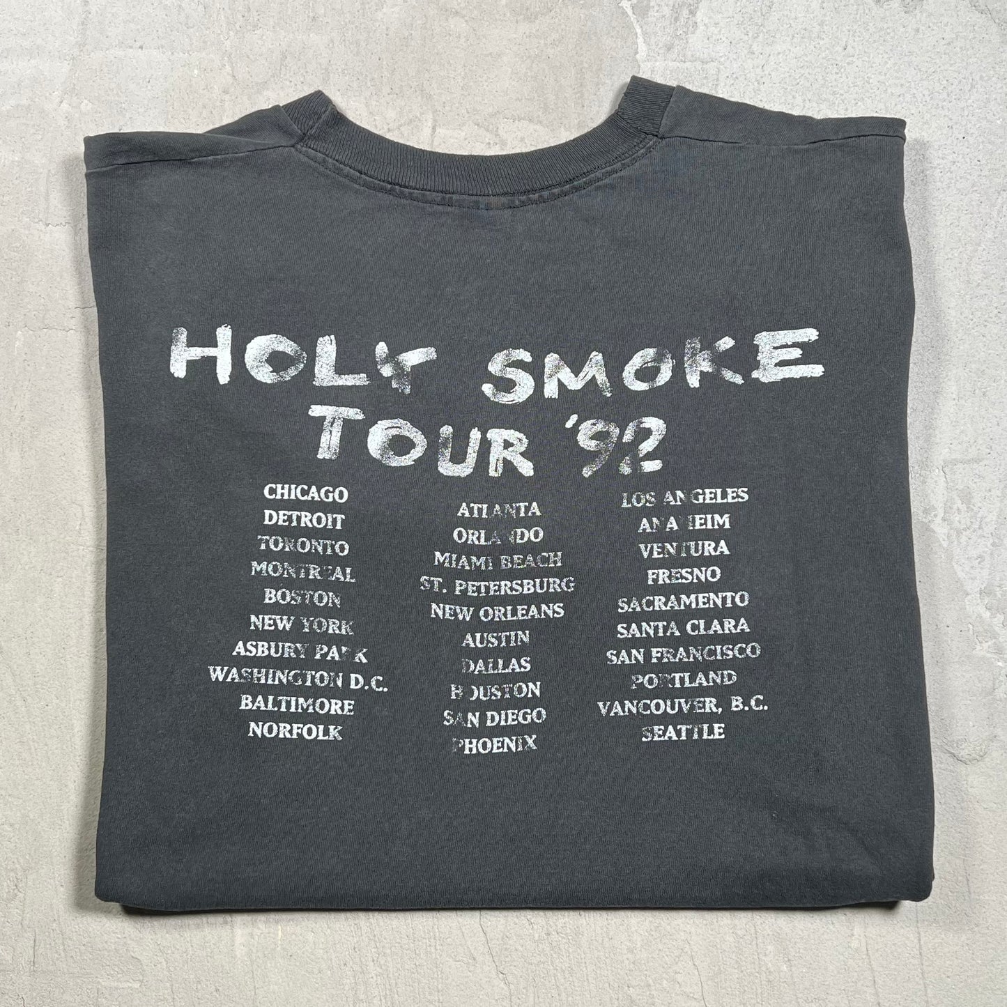 1992 Peter Murphy "Holy Smoke" Tour Black Tee Size XL USED v20002