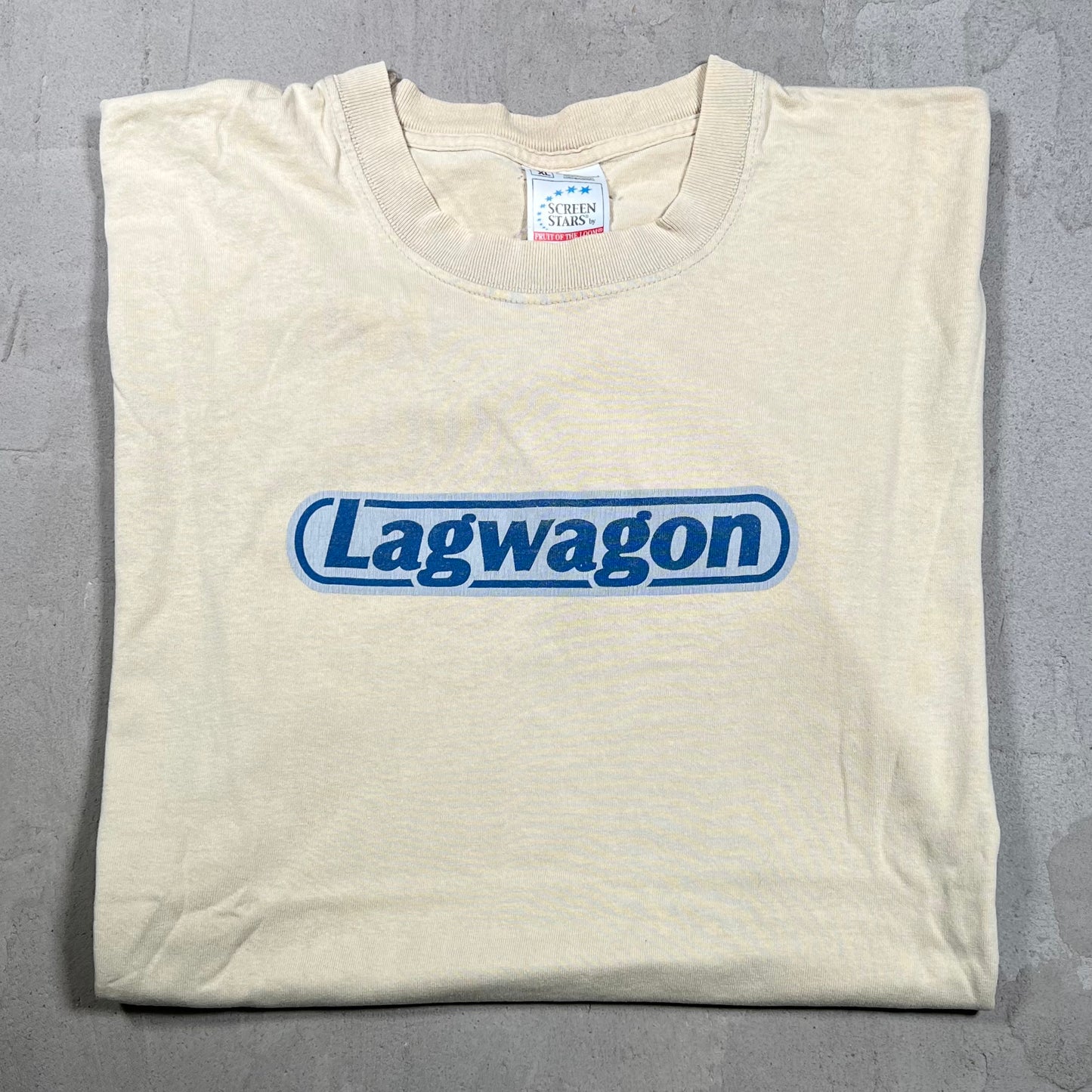 1990s Lagwagon To All My Friends Tan Tee Size XL USED v20023
