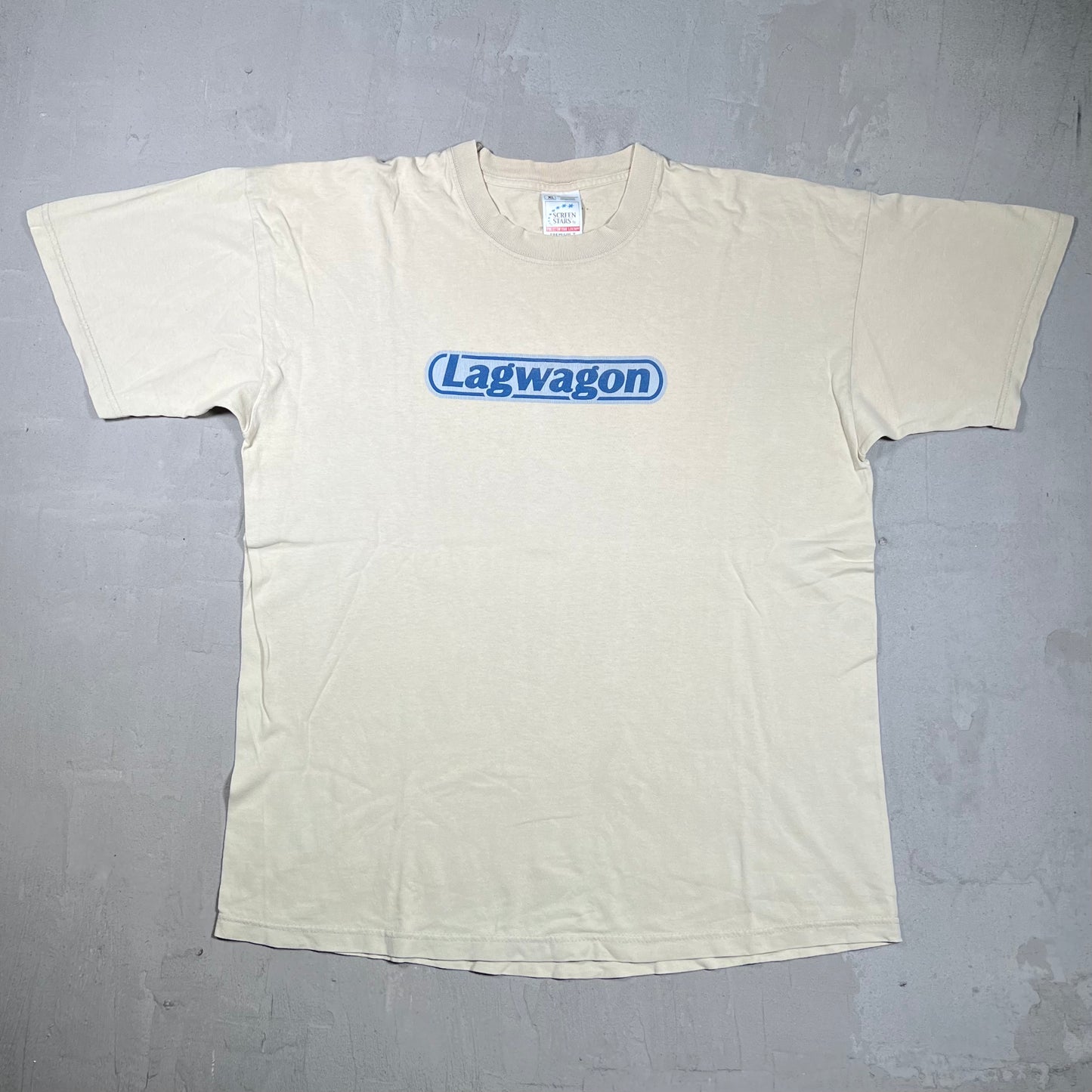 1990s Lagwagon To All My Friends Tan Tee Size XL USED v20023