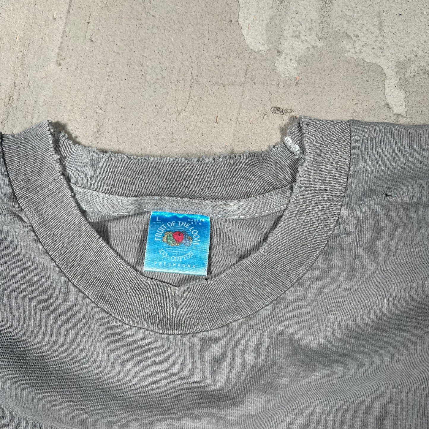 1994 Pearl Jam Grey "Freak" Tee Size Large USED v20006