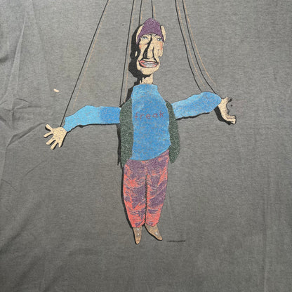 1994 Pearl Jam Grey "Freak" Tee Size Large USED v20006